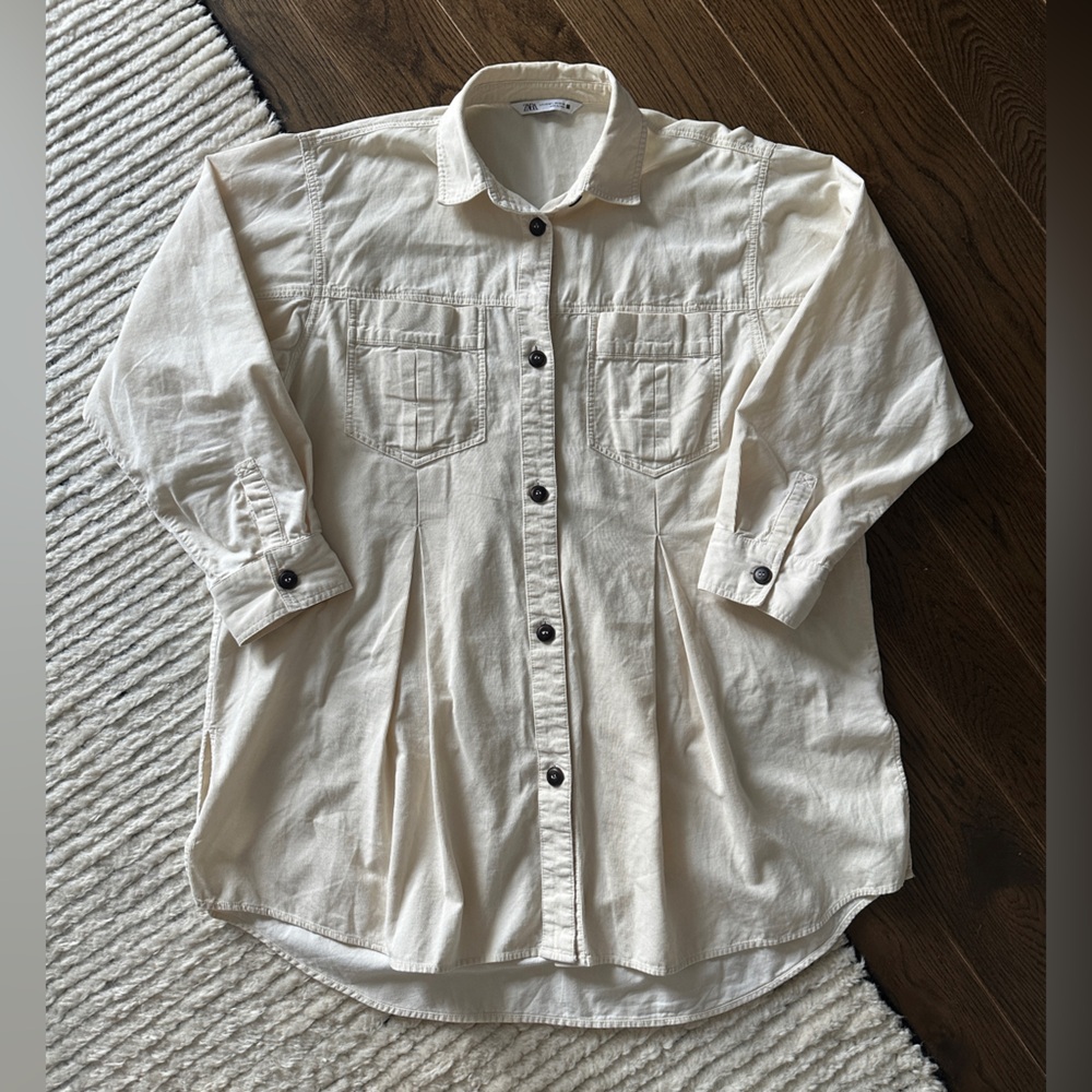 Zara Oversized Shirt Dress